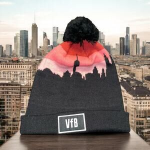 VfB Stuttgart Football Team Beanie Pom Hat Skull Cap Soccer Germany MHP Arena